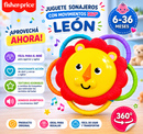 ❤️ FISHER PRICE JUGUETE SONAJEROS CON MOVIMIENTOS 360º LEON 6-36 MESES FVF42 - 656893 ( Promoción 50% off )