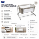 💛 CHICCO CUNA CO-SLEEPING NEXT2ME MAGIC EVO D.TAUPE 87041-25 - 167722