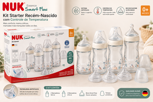 NUK SET BIBERONES INICIO C/4 BIERONES & TETINAS 14277