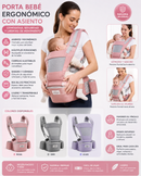 💚 AIEBAO PORTA BEBÉ CON ASIENTO SY001