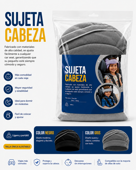 💚 SUJETA CABEZA PARA SILLA DE AUTO 59066