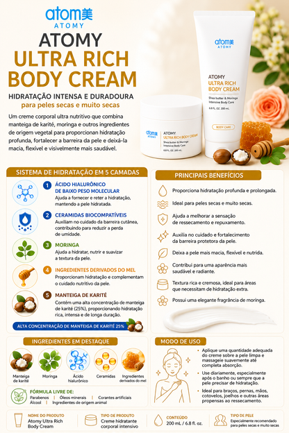 ATOMY ULTRA RICH BODY CREAM – 200mL 💚