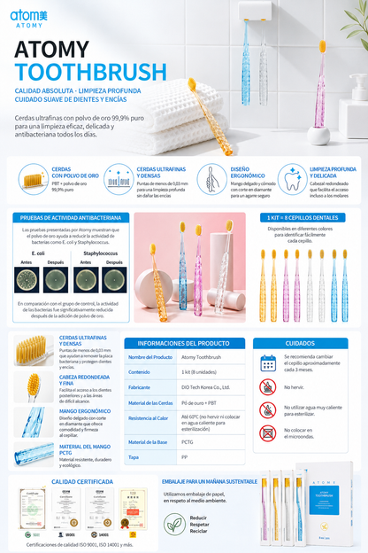 ATOMY TOOTHBRUSH – CEPILLO DENTAL PREMIUM🇰🇷💚