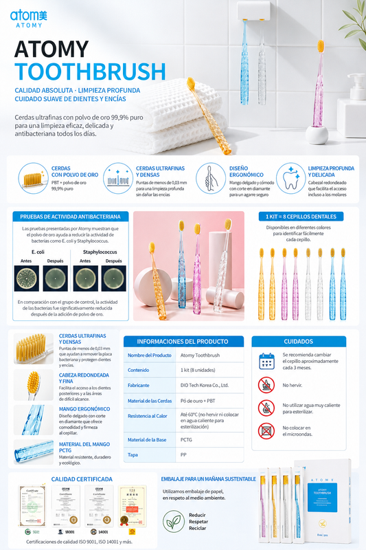 ATOMY TOOTHBRUSH – CEPILLO DENTAL PREMIUM🇰🇷💚