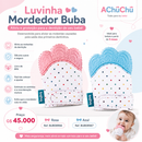 💚 Buba Guante mordedor para bebé – alivio en la dentición con protección Rosa BUB8966 - Celeste BUB8967