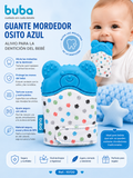 💚 Buba Guante Mordedor Osito – Protección y Alivio para la Dentición Rosa BUB10719 Azul BUB10720
