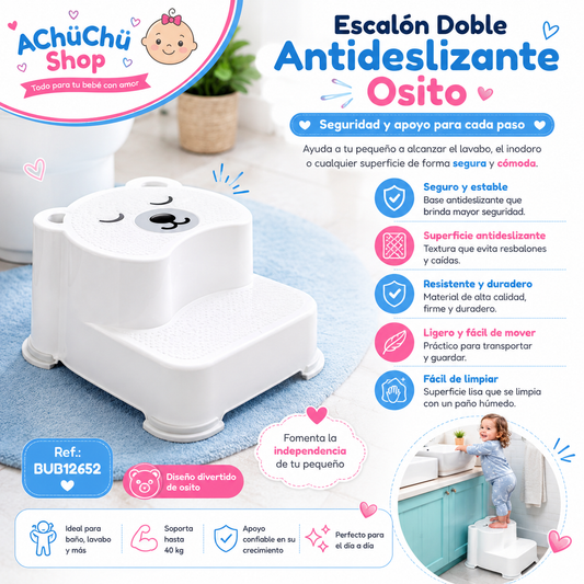 Buba Escalón Doble Antideslizante Osito BUB12652