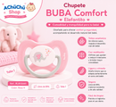 💚 BUBA Chupete Comfort Elefantito Talla 1 (0-6m) Azul BUB12659 /  Rosa BUB12660