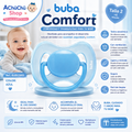 💚 Buba Chupete Comfort Talla 2 (6-12m) Azul BUB12665 / Rosa BUB12666