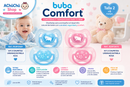 💚 Buba Kit de 2 Chupetes Comfort Talla 2 (6-12m) Azul Osito/Estrella BUB12669 / Rosa Osito/Estrella BUB12670