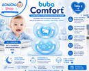 💚 Buba Kit de 2 Chupetes Comfort Talla 2 (6-12m) Azul Osito/Estrella BUB12669 / Rosa Osito/Estrella BUB12670