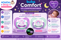 💚 🚀⭐ BUBA Kit de 2 Chupetes Comfort Nocturnos Talla 2 (6-12m) Cohete y Estrella BUB12675 / 🦄🌈 Unicornio y Arcoíris BUB12676