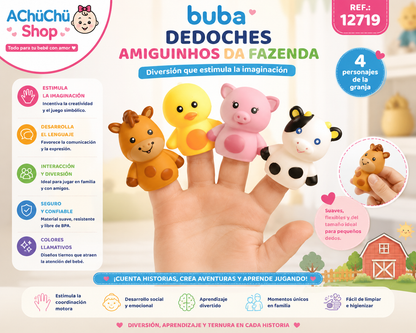 BUBA Dedoches Amiguitos de la Granja x4 BUB12719