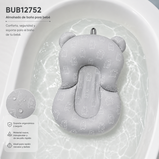 BUBA Almohada de Baño Osito Gris BUB12752 🩶