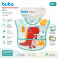 🦖 BUB13239 – BUBA Babero con Bolsillo Dino / 🌈 BUB13241 – BUBA Arcoíris