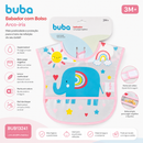 🦖 BUB13239 – BUBA Babero con Bolsillo Dino / 🌈 BUB13241 – BUBA Arcoíris