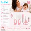 💚 BUBA Kit de Cuidado para Bebé Azul BUB13685 / Rosa BUB13686 / Gris BUB13687