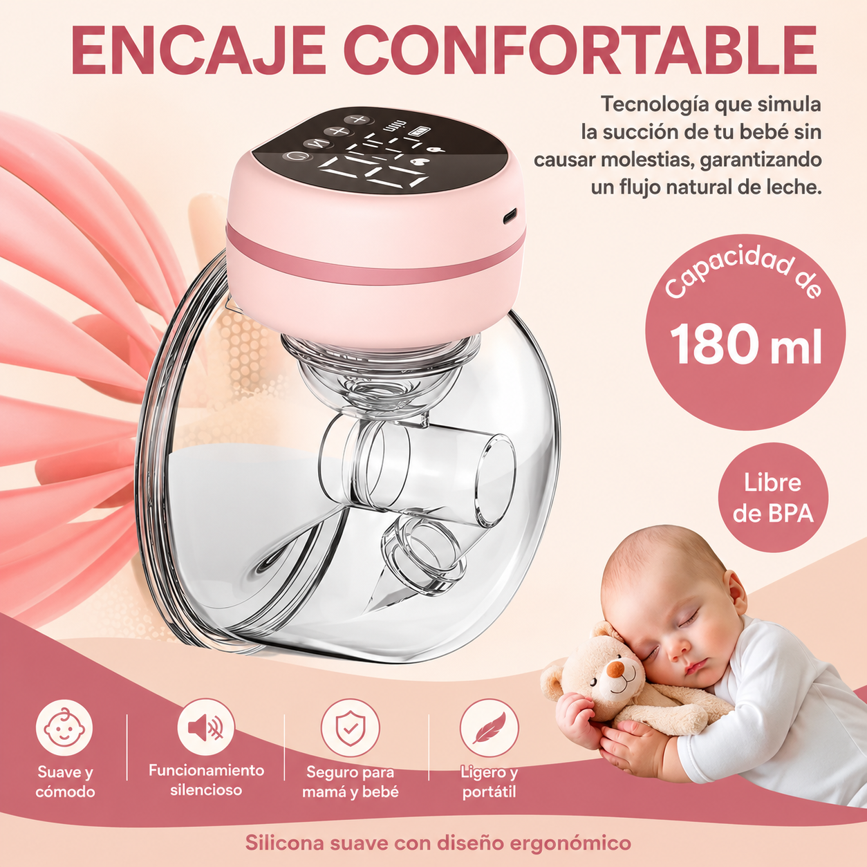 EXTRACTOR DE LECHE ELÉCTRICA MANOS LIBRES 💚

Wearable Intelligent Breast Pump