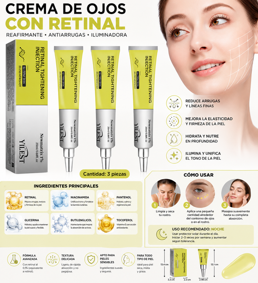 💕 Skin Care Crema Reafirmante con Retinal – 20ml - Tratamiento Cosmético ✨
