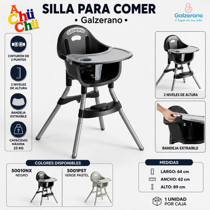 Galzerano Silla para Comer 6-23Kg - 50010
✨Práctica, cómoda y segura para acompañar al bebé durante sus comidas. Su diseño compacto permite adaptarla fácilmente a diferentes espacios del hogar. 💛