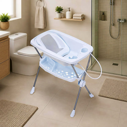 Galzerano Bañera Premium Aqua – Comodidad y Seguridad para tu Bebé 🛁 🤍🩷💙💛