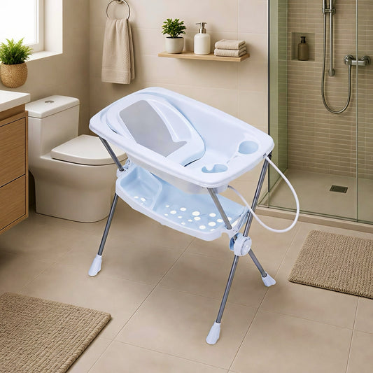 Galzerano Bañera Premium Aqua – Comodidad y Seguridad para tu Bebé 🛁 🤍🩷💙💛