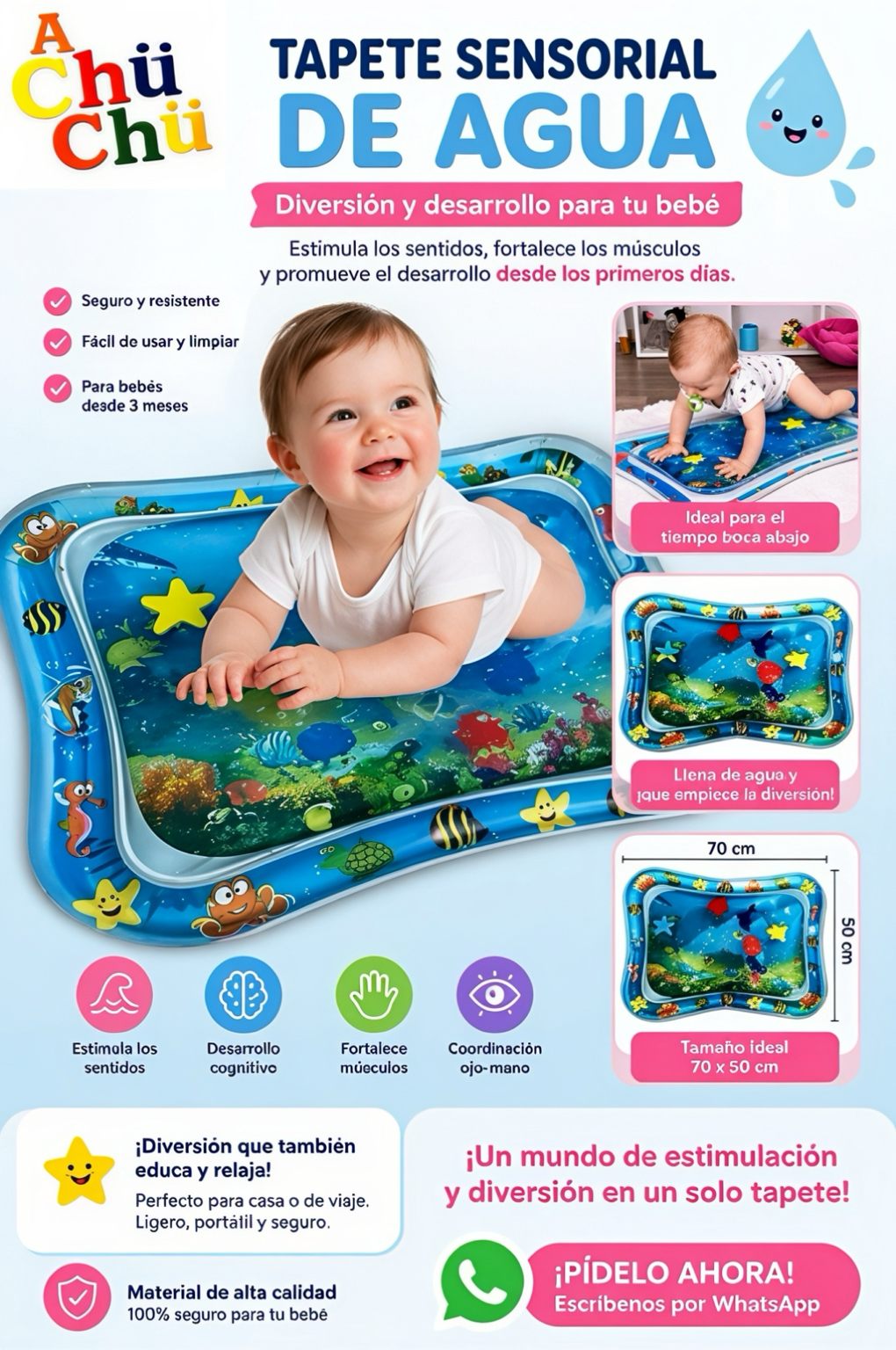 Tapete sensorial de actividad de agua K-8956 - 82210952