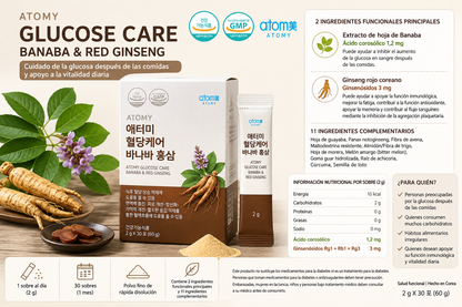 🌿 Atomy Glucose Care – Banaba & Red Ginseng x30 sachet