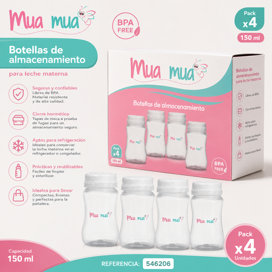 💚 Mua Mua Botellas de Almacenamiento para Leche Materna x4 – 150 ml - 546206