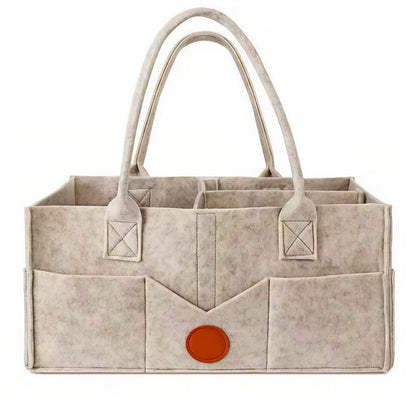 Bolsa Organizador de Pañales y Accesorios para Bebé – Fieltro Premium con Múltiples Compartimentos MM0913