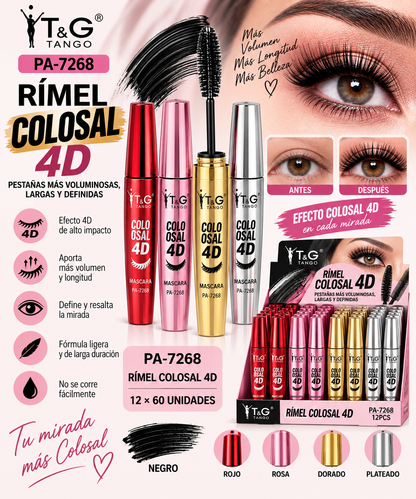 ✨ T&G RÍMEL COLOSAL 4D PA-7268  x12 Box 💛