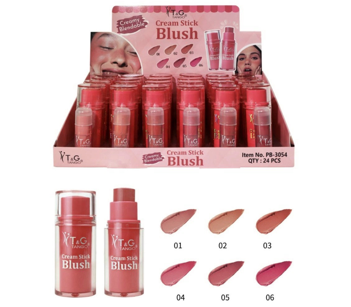 ✨T&G BLUSH STICK CREMOSO  PB-3054 x24 Box 💛