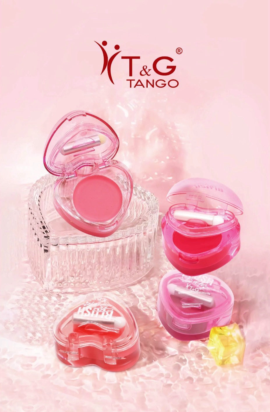 💗 T&G RUBOR CREMOSO CORAZÓN PB-2740 x12 Box 💛