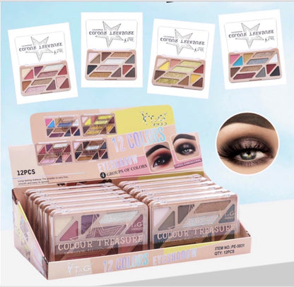 🤎 T&G SOMBRA 12 COLORES PE-5831 x12 Box 💛