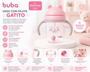 💚 Buba Vaso con Pajita Gatito – 
BUB14455 – Azul
BUB14456 – Rosa