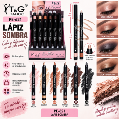 🖤 T&G LÁPIZ SOMBRA PE-621 x24 Box 💛