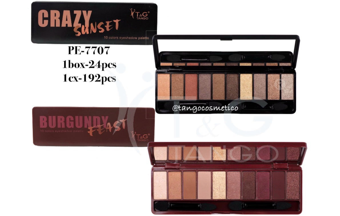 🍷 T&G SOMBRA 12 COLORES BURGUNDY PE-7707 x24 Box 💛