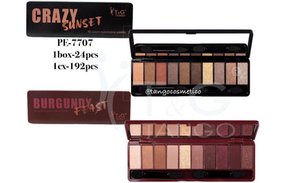 🍷 T&G SOMBRA 12 COLORES BURGUNDY PE-7707 x24 Box 💛
