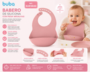 💚 Buba Babero de Silicona con Recoge Migas Rosa BUB15640