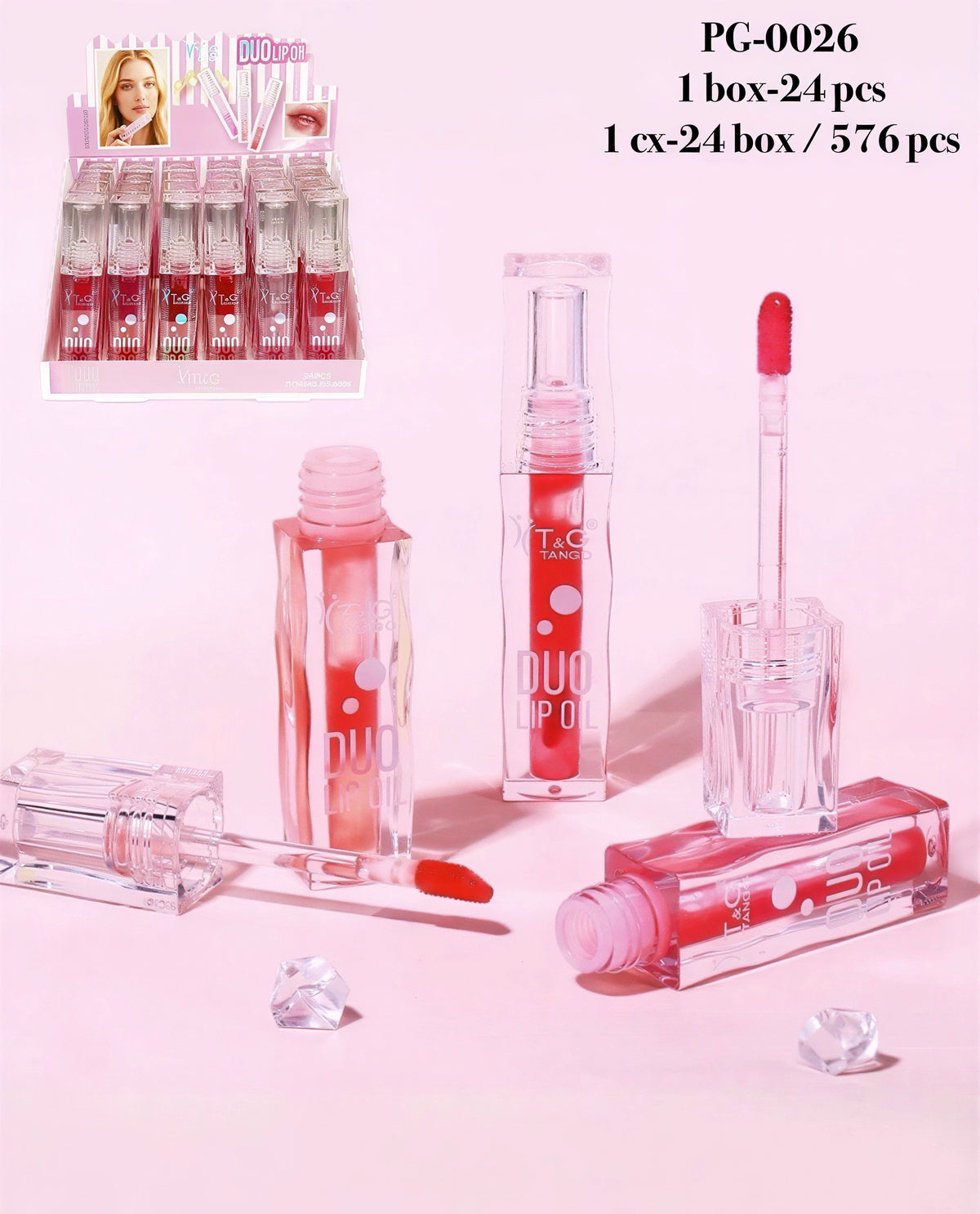 💋 T&G DUO LIP OIL PG-0026 x24 Box 💛