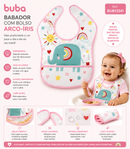 💚 Babero con Bolsillo Dino BUB13239 🦖 - Arcoíris BUB13241 🌈