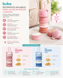 💚 Buba Recipientes Apilables para Leche en Polvo y Snacks – 
BUB16234 – Rosa
BUB16235 – Azul