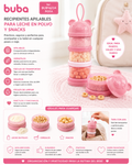💚 Buba Recipientes Apilables para Leche en Polvo y Snacks – 
BUB16234 – Rosa
BUB16235 – Azul