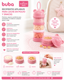 💚 Buba Recipientes Apilables para Leche en Polvo y Snacks – 
BUB16234 – Rosa
BUB16235 – Azul