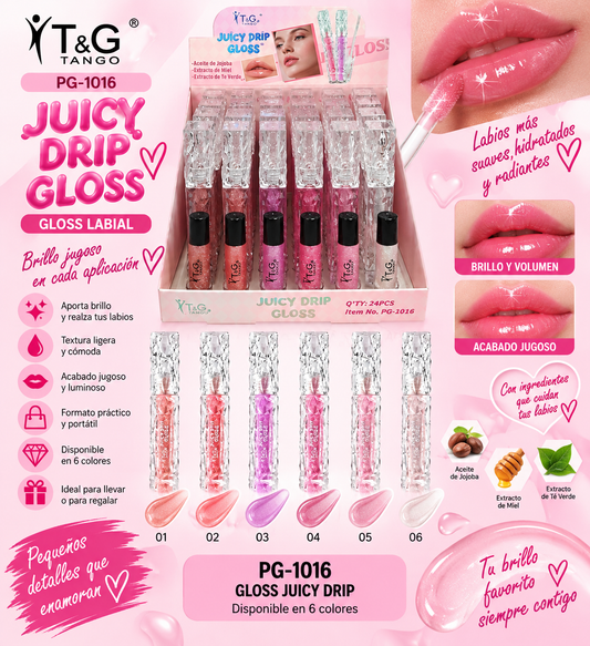 💎 T&G GLOSS JUICY DRIP PG-1016 x24 Box 💛