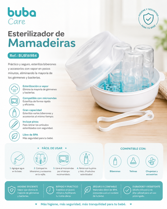 💚 Buba Esterilizador para Biberones - BUB16984