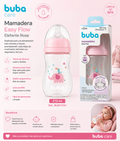 BUBA Biberón Easy Flow Elefante Rosa 120ml - 270ml - 330ml