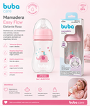 BUBA Biberón Easy Flow Elefante Rosa 120ml - 270ml - 330ml