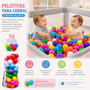 💚 Pelotitas Set de 70 unidades Coloridas para Corral