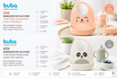 💚 Buba Babero de Silicona con Recoge Migas Gumy Durazno BUB18855 Gummy of White BUB18856